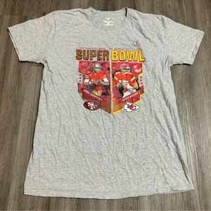 Chiefs vs 49ers Super Bowl fanatics San Francisco Kansas City graphic t shirt